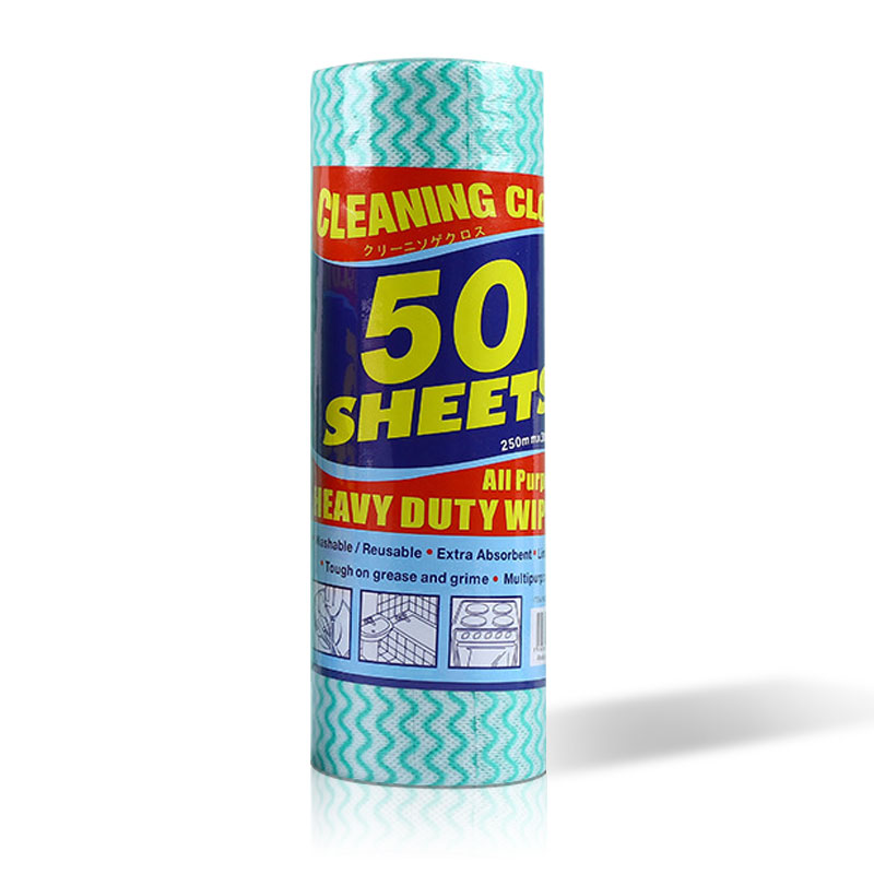 OEM Multi-Purpose Kitchen Heavy Duty Wipes Cloth 50 Sheets Per Roll