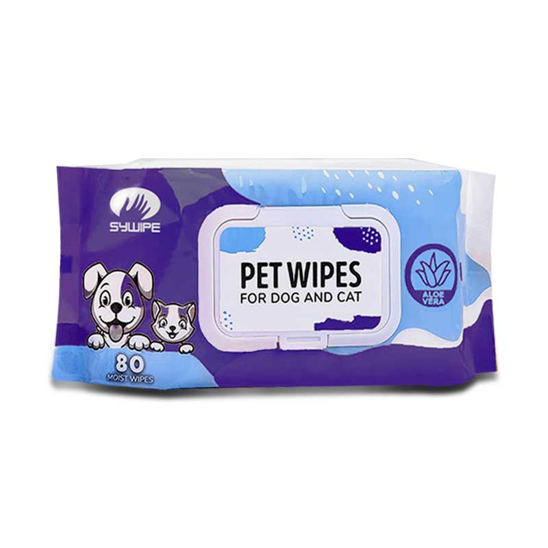 Dog Cat Pet Hygienic Wipes, Cleaning Deodorizing Cat Bath Wipes