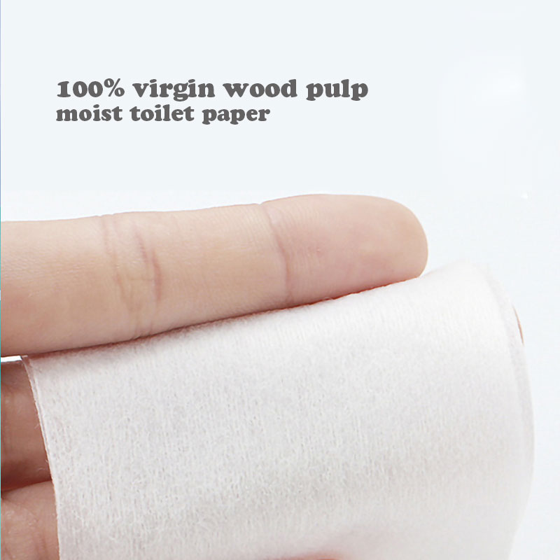 Household Virgin Wood Pulp Adult Flushable Clean Moist Toilet Paper Wholesales