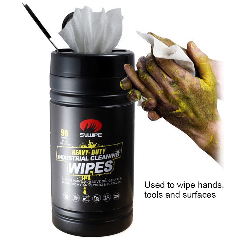 90 Sheet Per Tub Heavy Duty Wiping Industrial Hands Cleaning Wipes