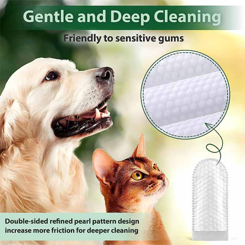 Wholesales Teeth Cleaning Finger Wipes for Dogs & Cats, Dog Dental Care Wipes