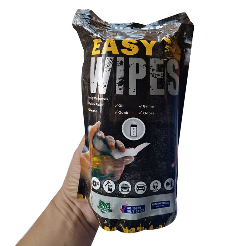 OEM Heavy Duty Industrial Grease Wet Wipes Refill 80pcs