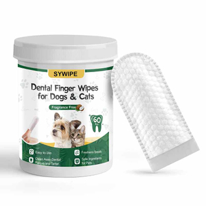 Wholesales Teeth Cleaning Finger Wipes for Dogs & Cats, Dog Dental Care Wipes