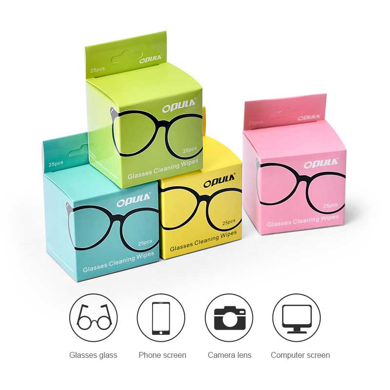 OEM Eyeglasses Anti-Fog Cleaning Wipes, Lens Cloths for Glass Screens