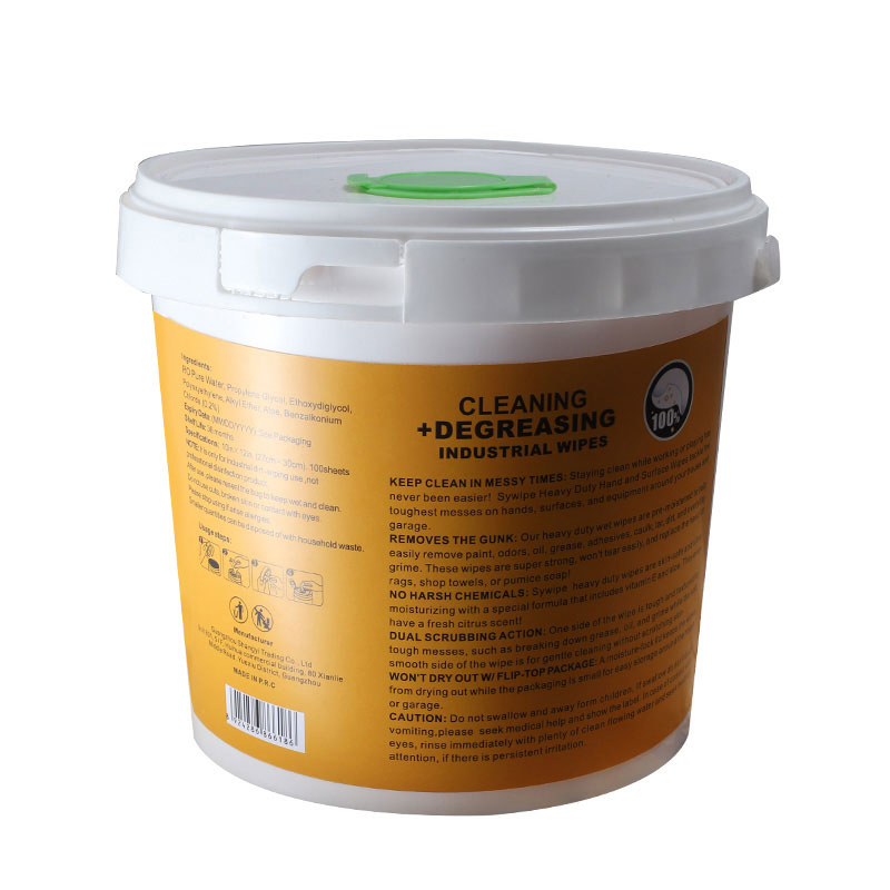 Industrial Hand Cleaning Wipes Heavy Duty 150 Per Canister