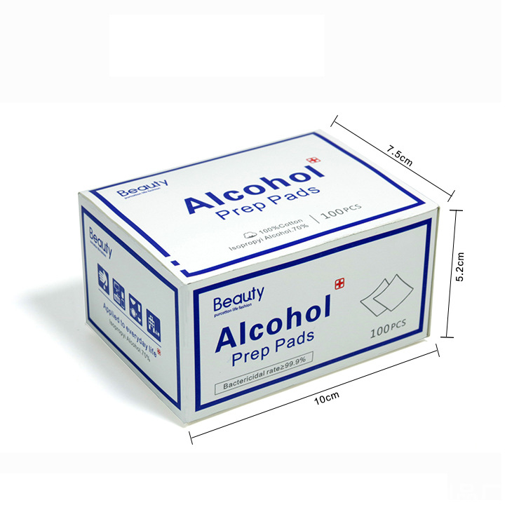 Wipes Individually Wrapped Alcohol Prep Pads 75% Alcohol (100 Wipes)