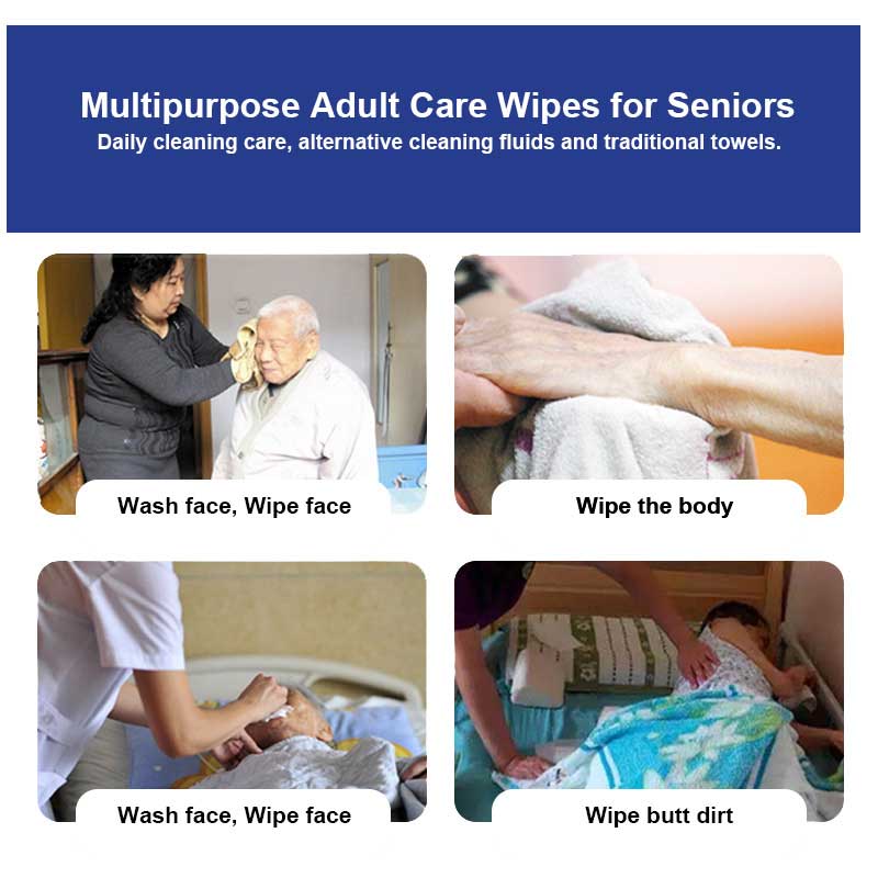 Wholesale Flushable Adult Wet Wipes 80Pcs for Elderly Care